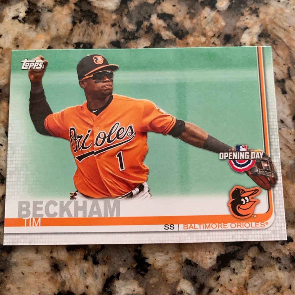 Topps 2019 opening day baseball card